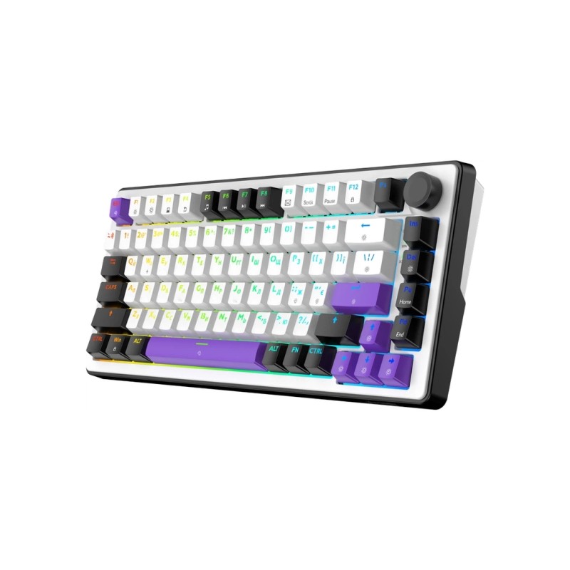 Клавіатура Hator Hellyberry HK75 Mechanical Linear RGB USB UA White/Violet (HK75)