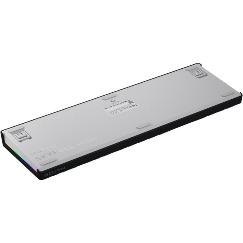 Клавіатура Hator Skyfall 100 Aurum Lemon RGB Wireless/Bluetooth/USB UA Black/White (HTK3100UA)