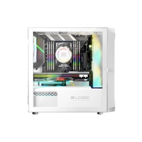 Корпус для ПК Logic concept PORTOS MESH+GLASS ARGB fans 3x120mm WHITE (AM-PORTOS-20-0000000-0002)