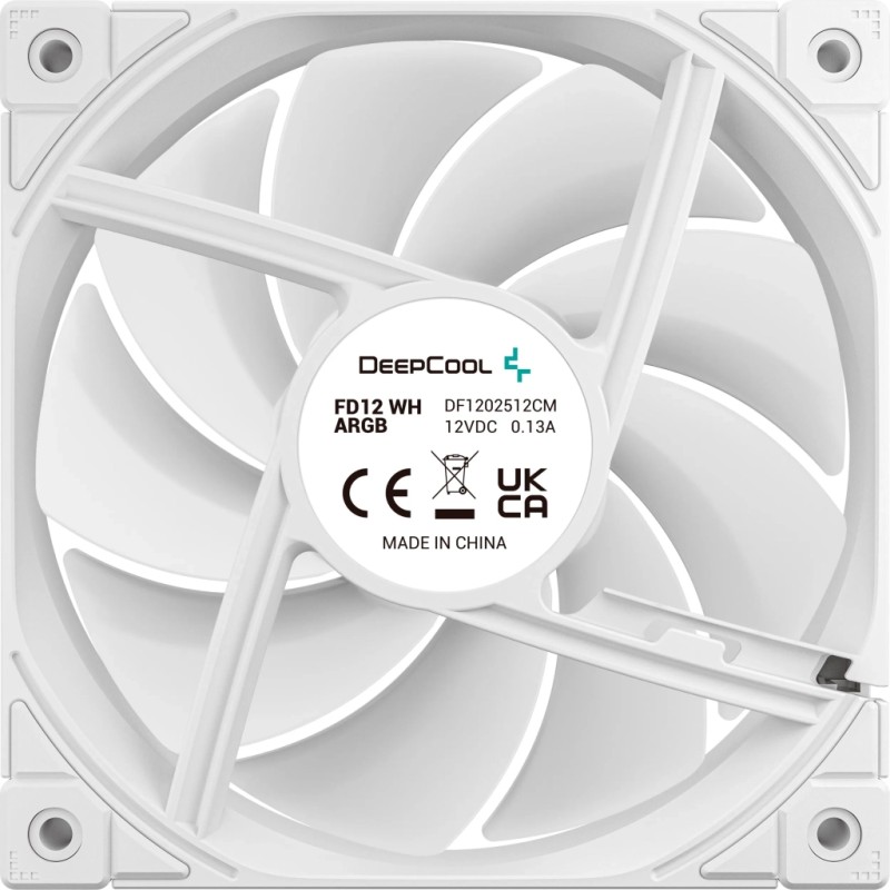 Кулер для корпуса Deepcool FD12 WH (R-FD12-WHNPN1-G)