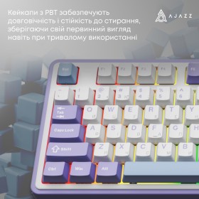 Клавиатура Ajazz AK980 V2 Gift Switch V2 Wireless/Bluetooth/USB UA White/Blue (AK980-V2-G-PWB)