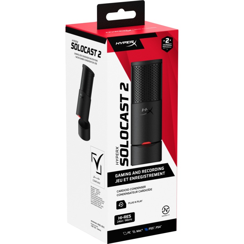 Мікрофон HyperX SoloCast 2 Black (AR0A0AA)