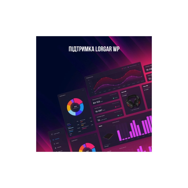 Навушники Lorgar Kaya 460 Gaming RGB USB Black (LRG-GHS460)