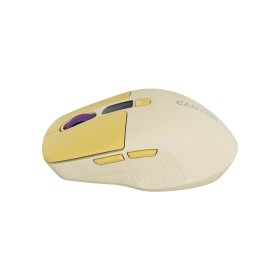 Мышка Canyon MW-26 LCD Silent Wireless/Bluetooth Yellow (CNS-CMSW26Y)