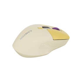 Мышка Canyon MW-26 LCD Silent Wireless/Bluetooth Yellow (CNS-CMSW26Y)