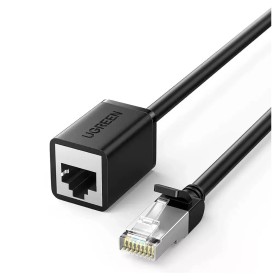 Патч-корд 1м, F/UTP Cat 6 Ethernet RJ45 Extension Male/Female Patch Cords NW112 Black Ugreen (11279)