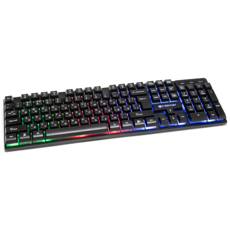 Клавиатура Hölmer K-01GS RGB Backlight USB UA Black (K-01GS)