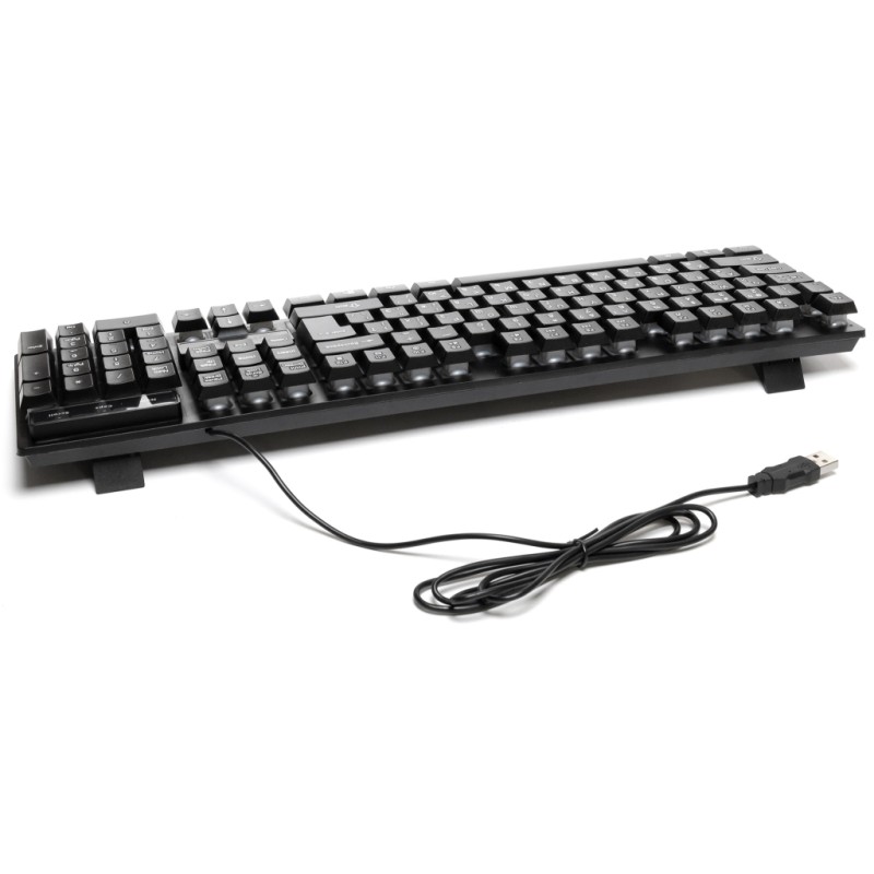 Клавиатура Hölmer K-01GS RGB Backlight USB UA Black (K-01GS)