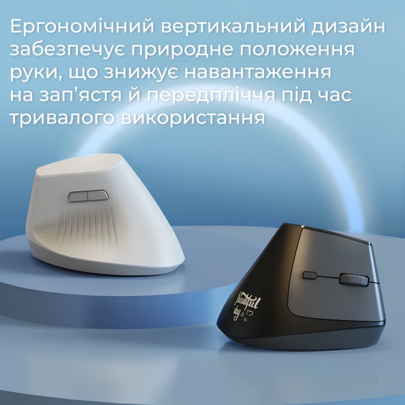 Мышка Ajazz i300 Wireless/Bluetooth/USB White (i300-W)