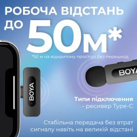 Микрофон Boya BY-V10 Type-C Black (BY-V10)
