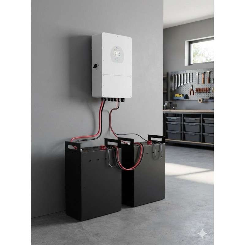 Комплект резервного живлення 16 кВт 48 В LiFePO4 літій-залізо-фосфат для квартири офісу