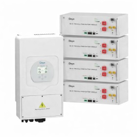 Комплект резервного питания 20кВт ·48В Deye SUN-6K-SG03LP1-EU с аккумуляторами Deye SE-G5.1 Pro-B 5.12 кВт·ч