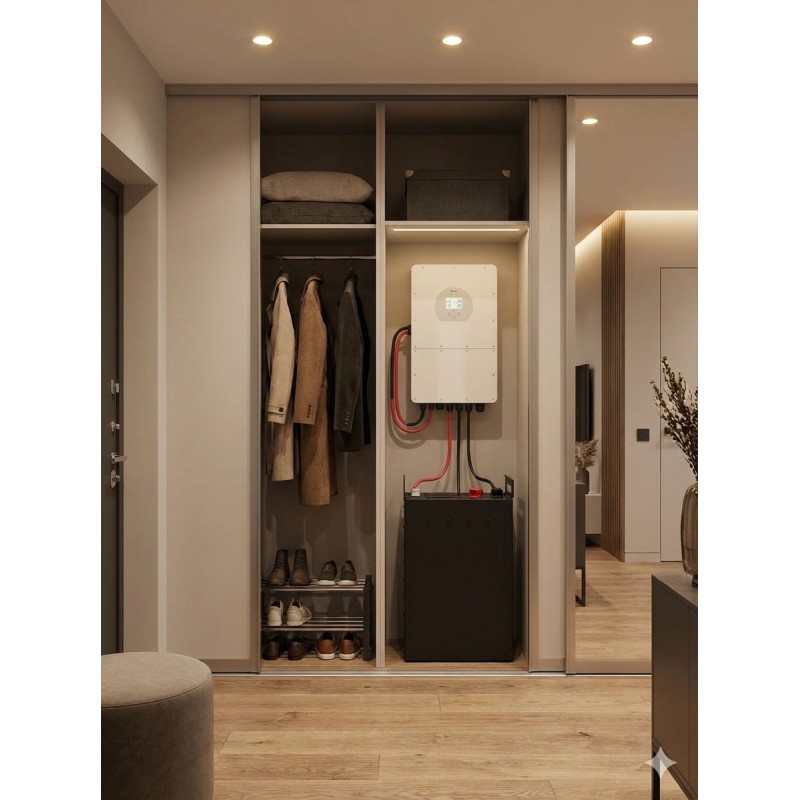 Комплект резервного живлення 16 кВт Deye SUN-6K-SG05LP1-EU 48 В LiFePO4 314Ah