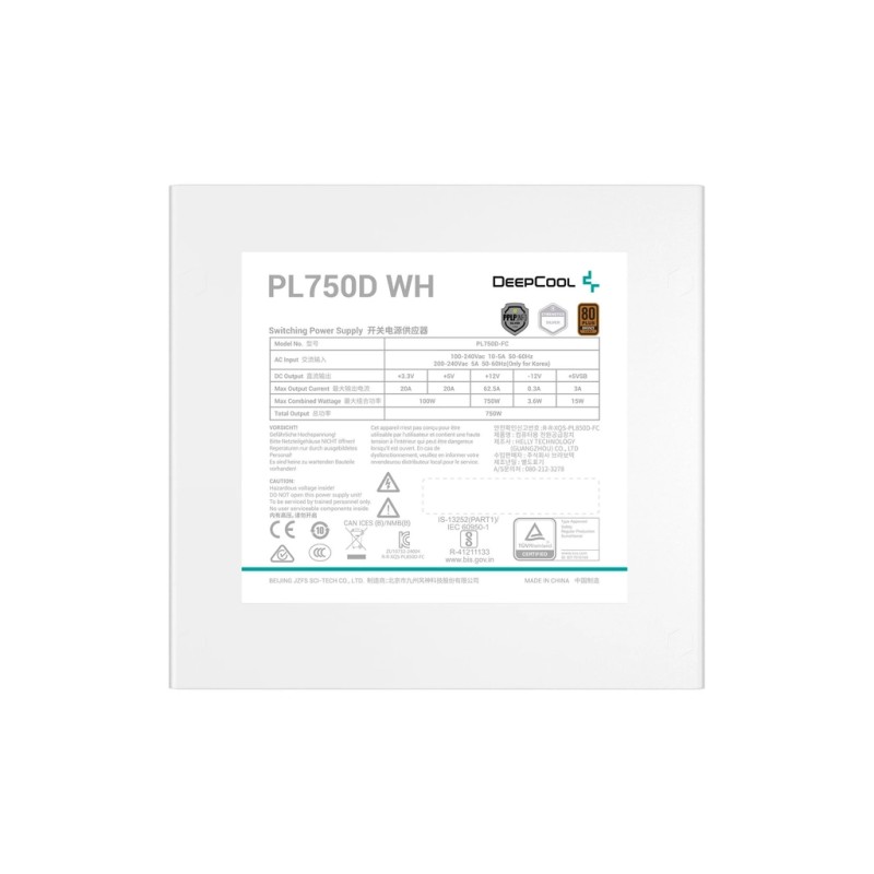 Блок питания Deepcool 750W (PL750D WH)