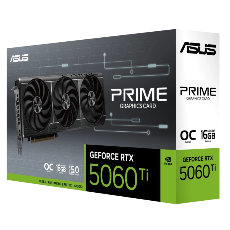 Відеокарта ASUS GeForce RTX5060Ti 16Gb PRIME OC (PRIME-RTX5060TI-O16G)