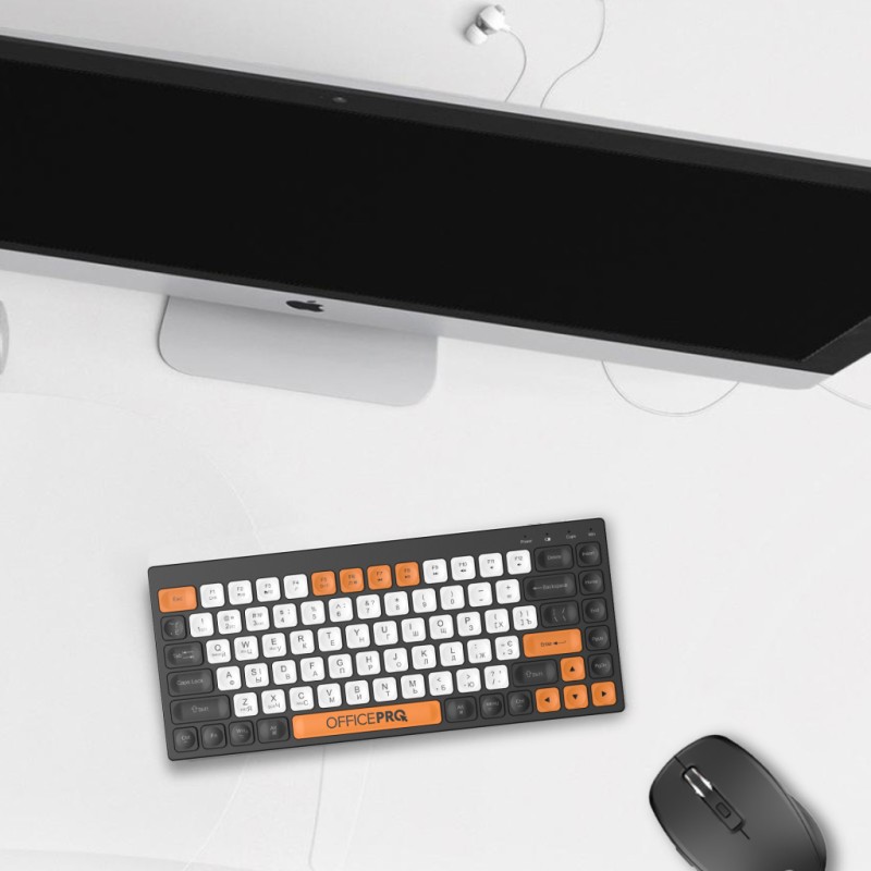 Клавиатура OfficePro SK955B Wireless/Bluetooth Black (SK955B)