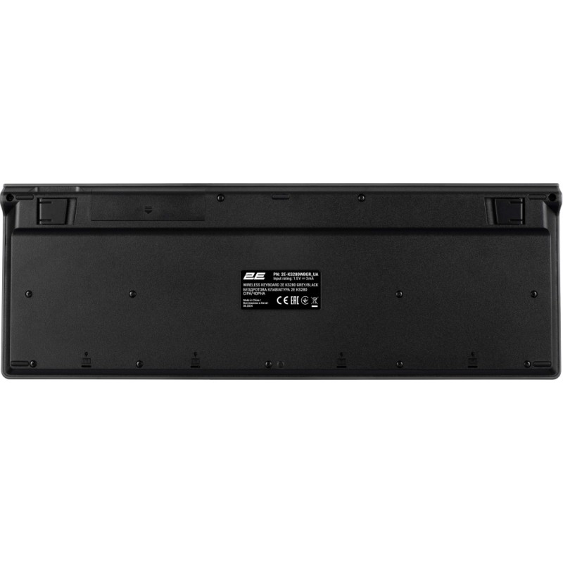 Клавиатура 2E KS280 Wireless/Bluetooth Black-Gray (2E-KS280WBGR_UA)