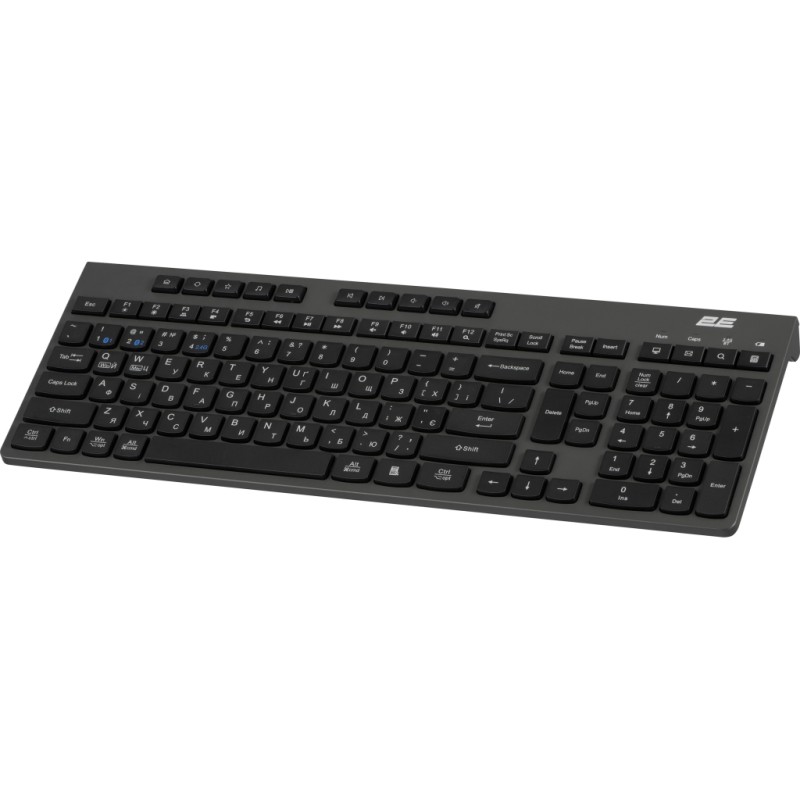 Клавиатура 2E KS280 Wireless/Bluetooth Black-Gray (2E-KS280WBGR_UA)