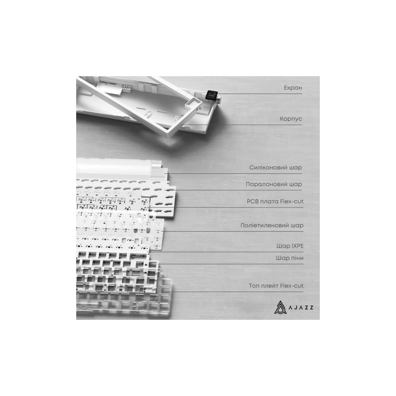 Клавиатура Ajazz AK650 Flying Fish Switch Purple RGB USB/Wireless/Bluetooth UA Purple (AK650-FF-PWB)