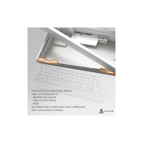 Клавиатура Ajazz AK650 Flying Fish Switch Purple RGB USB/Wireless/Bluetooth UA Purple (AK650-FF-PWB)