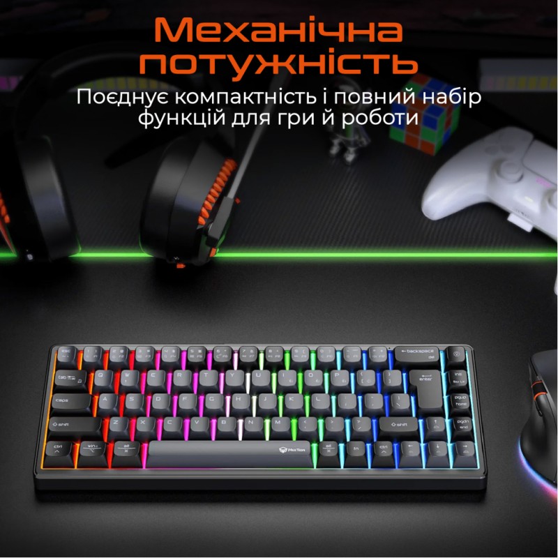 Клавиатура Meetion MK12 Bluetooth/USB Type-C Black (MT-MK12-A-RUA)