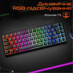 Клавиатура Meetion MK12 Bluetooth/USB Type-C Black (MT-MK12-A-RUA)