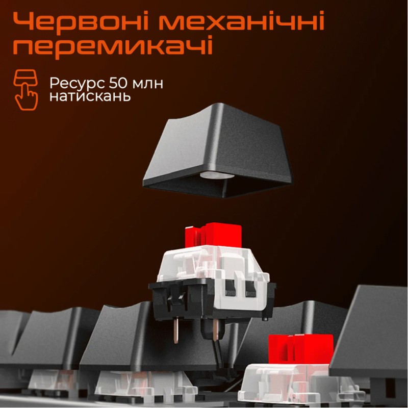 Клавиатура Meetion MK009 Pro Red Switch USB Type-C Black (MT-MK009Pro-W-RUA)
