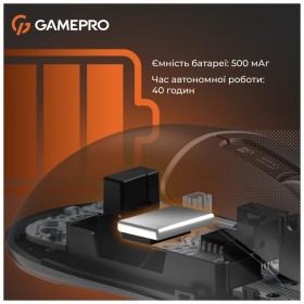 Мышка GamePro Genesis Ranker Wireless/Bluetooth/USB Black (GM012B)