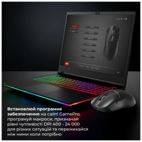 Мышка GamePro Genesis Ranker Wireless/Bluetooth/USB Black (GM012B)
