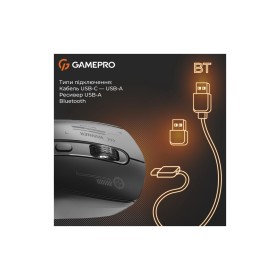Мышка GamePro Genesis Winner Wireless/Bluetooth/USB Black (GM079B)