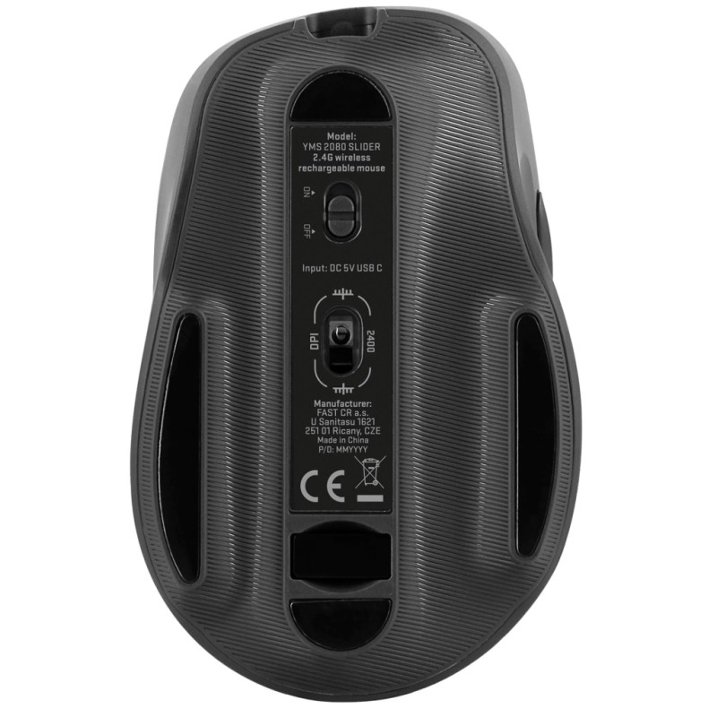 Мышка YENKEE YMS 2080GY Slider Wireless Black (45019322)
