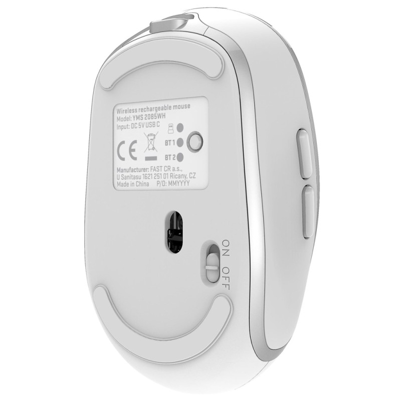 Мышка YENKEE YMS 2085WE Noble Wireless/Bluetooth White (45019715)