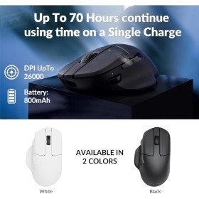 Мышка Keychron M7 Wireless/Bluetooth/USB Black (M7-A1)