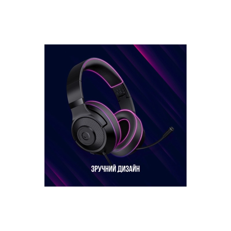 Наушники Lorgar Noah 101 Gaming 3.5 мм Black (LRG-GHS101B)