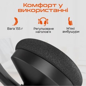 Наушники Meetion HP002U Black/Orange (MT-HP002U-A)