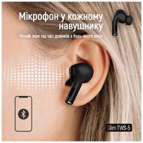 Наушники ColorWay Slim TWS-5 Earbuds Black (CW-TWS5BK)
