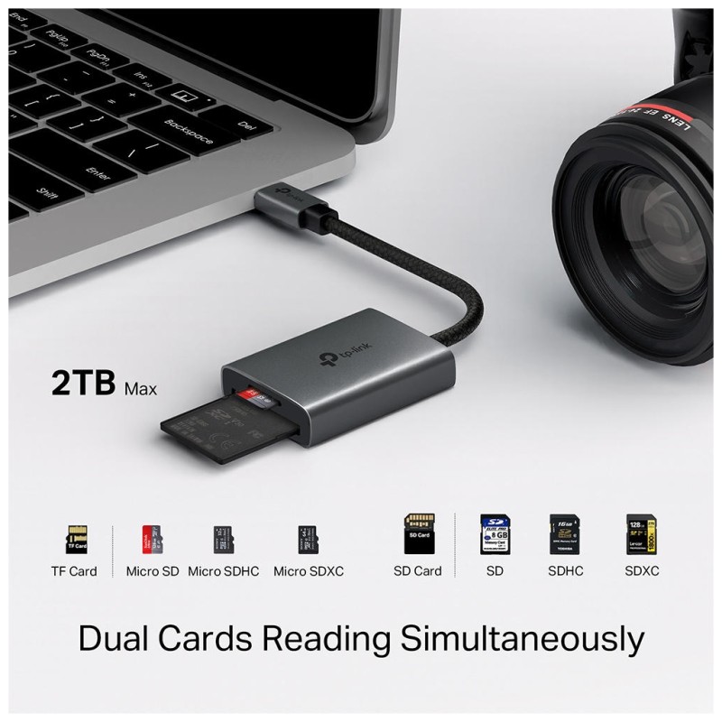 Считыватель флеш-карт TP-Link USB-C to SD/TF (UA440C)