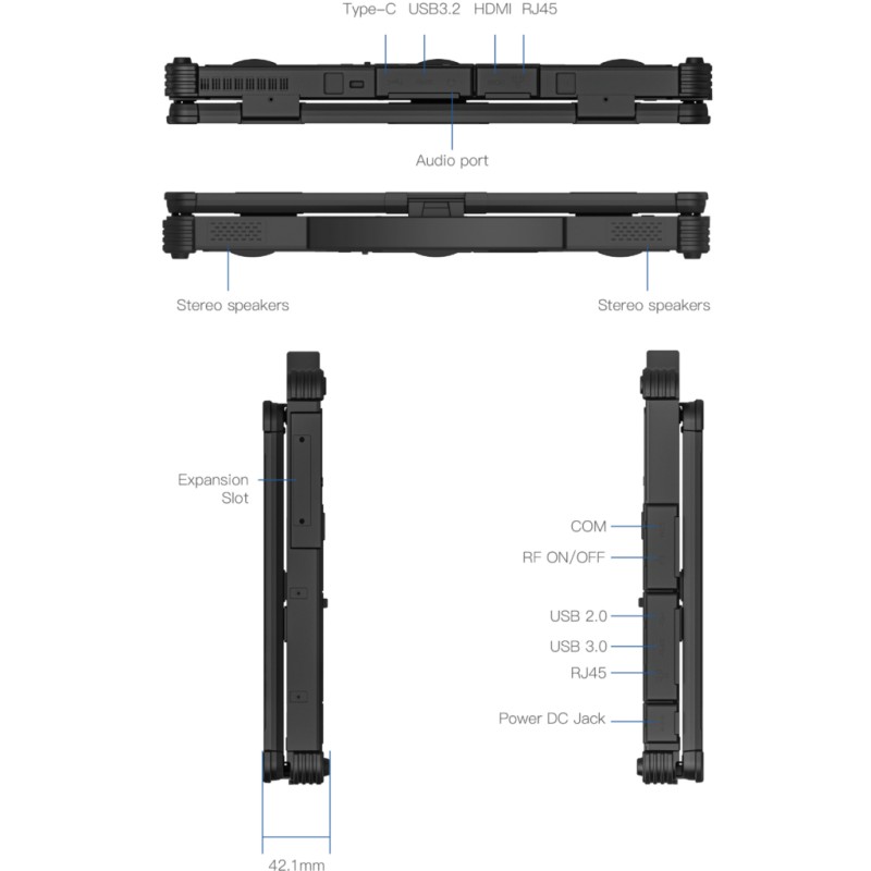 Ноутбук Vinga Scout X14A (X14A-1255321024B)