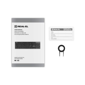 Клавиатура REAL-EL M 13 USB Grey (EL123100045)