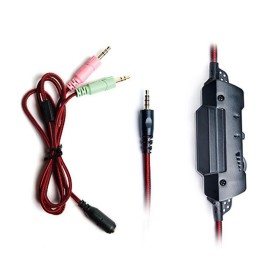 Навушники REAL-EL GDX-7600 Black/Red (EL124100028)