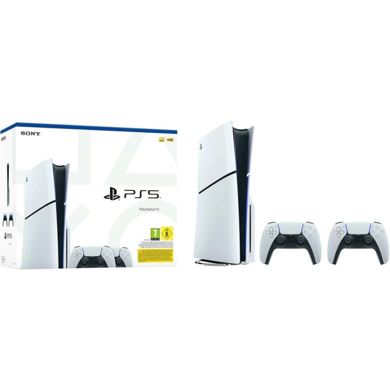 Игровая консоль Sony Playstation 5 Slim (2 геймпада Dualsense) Blu-Ray (1000042053 / 1000050030)
