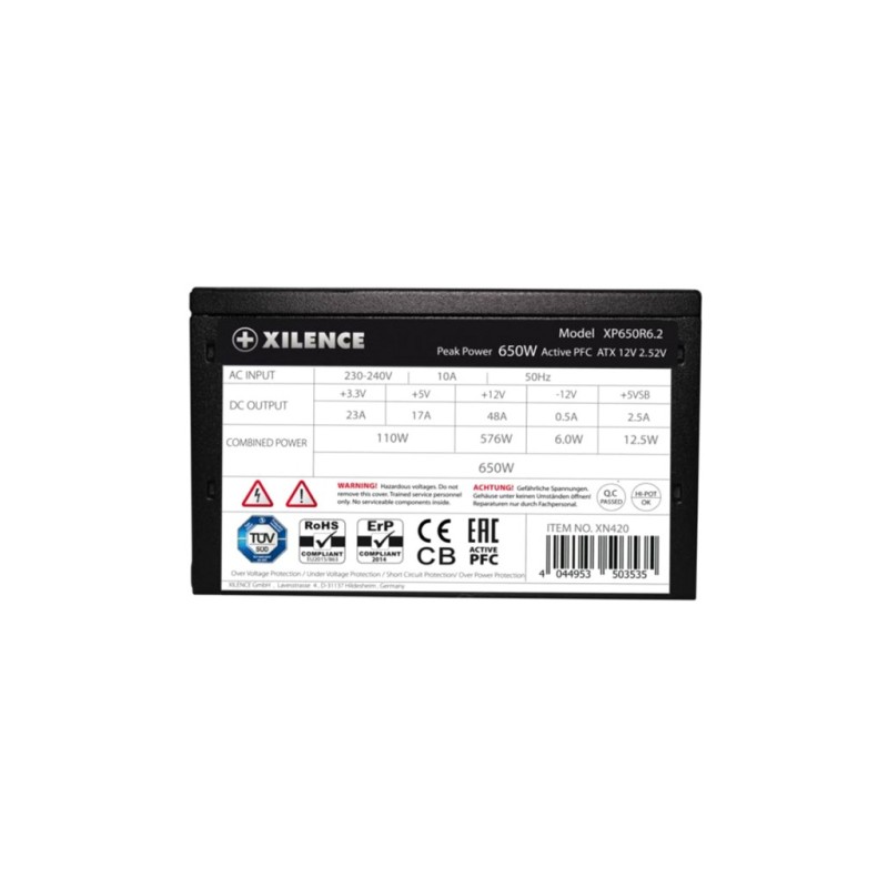 Блок питания Xilence 650W (XP650R6.2)