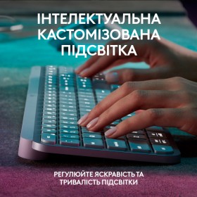 Клавиатура Logitech MX Keys S Wireless UA Pale Grey (920-011588)