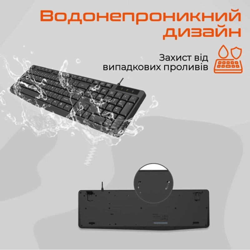 Клавіатура Meetion K200 USB UA Black (MT-K200-A-RUA)
