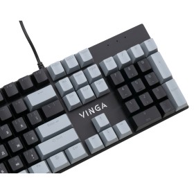 Клавиатура Vinga KBGM-090 LED Blue Switch USB Grey/Black (KBGM-090BL Grey/Black)