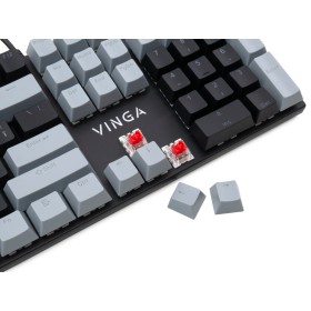 Клавиатура Vinga KBGM-090 LED Red Switch USB Grey/Black (KBGM-090R Grey/Black)