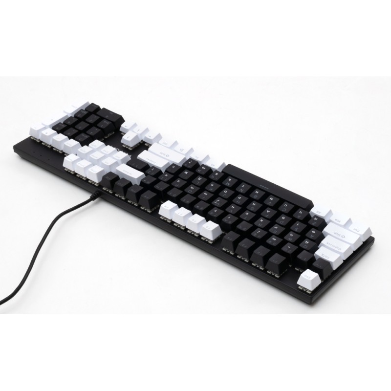 Клавиатура Vinga KBGM-095 LED Brown Switch USB White/Black (KBGM-095BR White/Black)