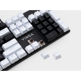 Клавиатура Vinga KBGM-095 LED Brown Switch USB White/Black (KBGM-095BR White/Black)