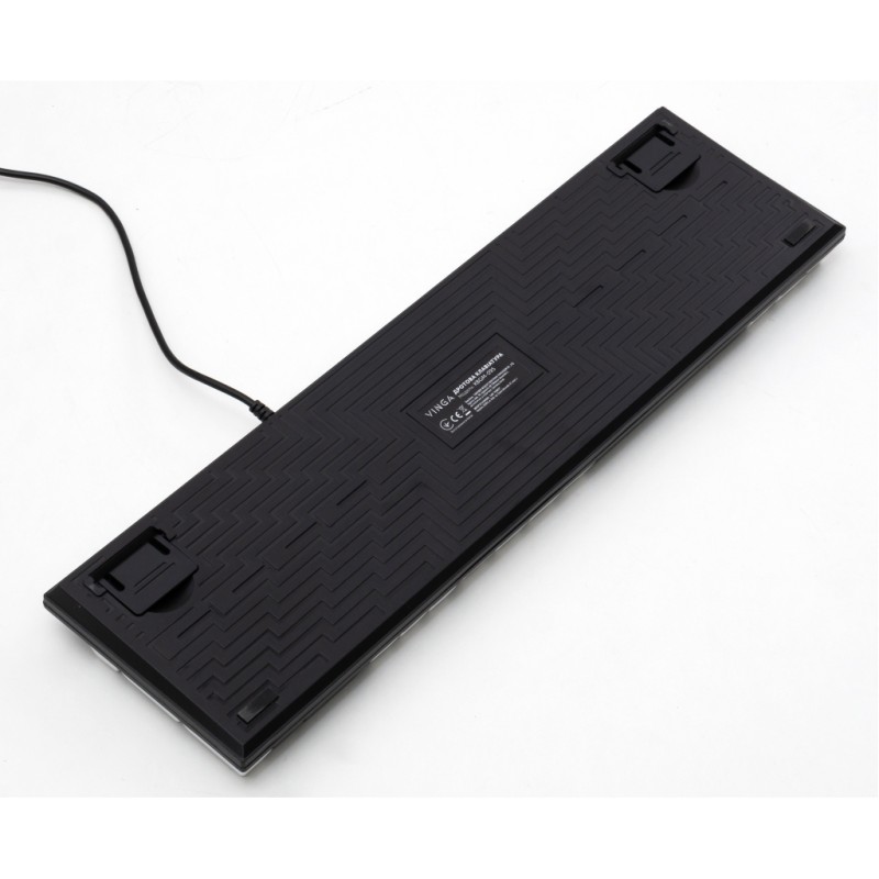 Клавиатура Vinga KBGM-095 LED Brown Switch USB White/Black (KBGM-095BR White/Black)
