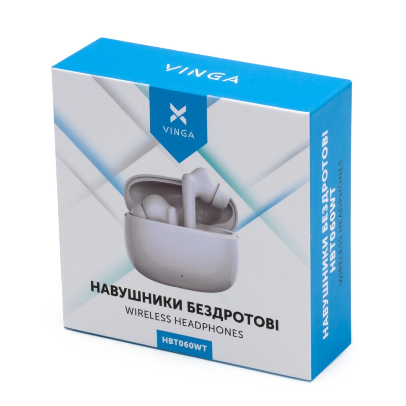 Навушники Vinga HBT060 Bluetooth White (HBT060WT)